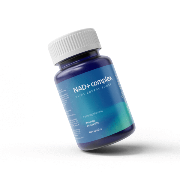 NAD+ kompleksas (NR, magnis, taurinas, B12)